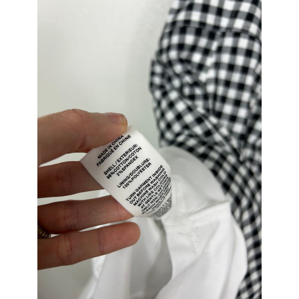 Avec Les Filles Fit and Flare Sweetheart Midi Dress Gingham Sz 2 Classic - Picture 6 of 7